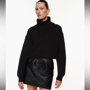 ARITZIA Babaton Cropped Turtle Neck Sweater!